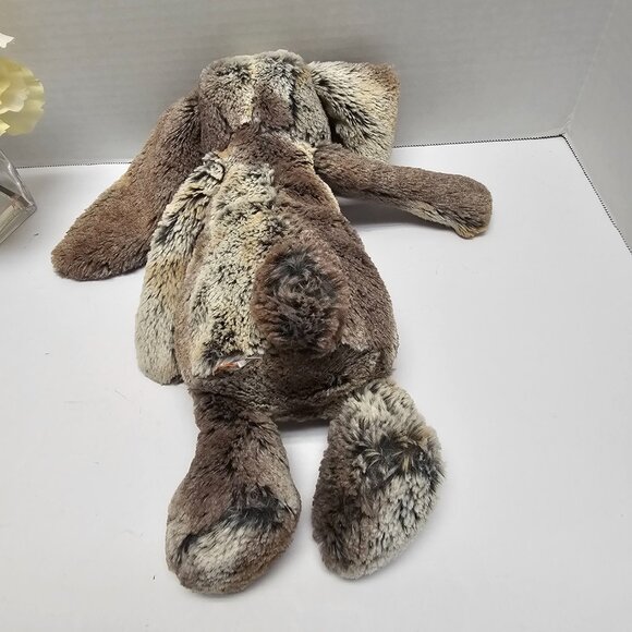 Jellycat Bashful Woodland Bunny Stuffed Animal Toy Multi Marble Gray Cottontail - Picture 6 of 13